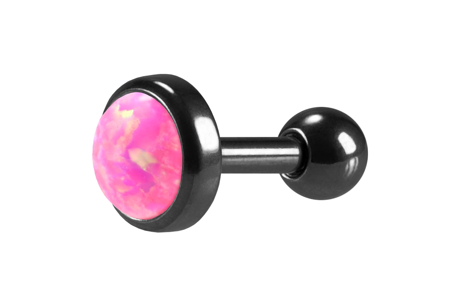 Chirurgenstahl Ohrpiercing SYNTHETISCHER OPAL ++SALE++